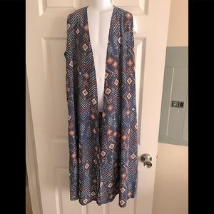 LulaRoe Long “JOY” Duster Vest size Small